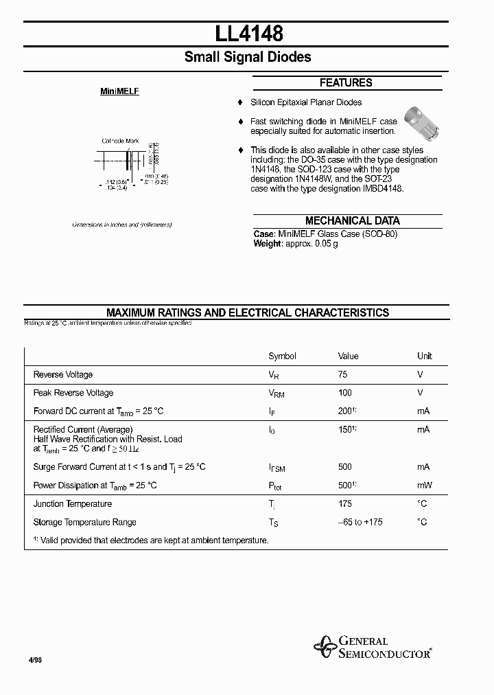 LL4148_475253.PDF Datasheet