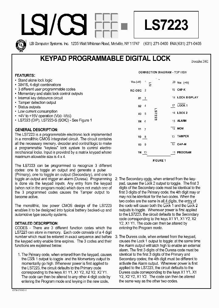 LS7223_456845.PDF Datasheet