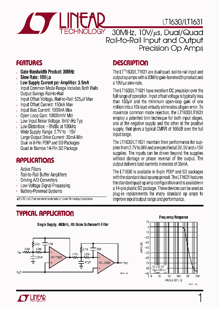 LT1630_474830.PDF Datasheet