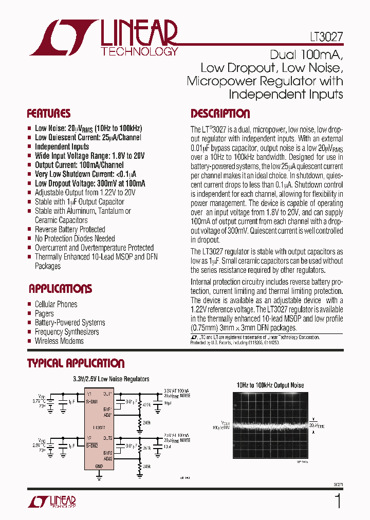 LT3027_463066.PDF Datasheet