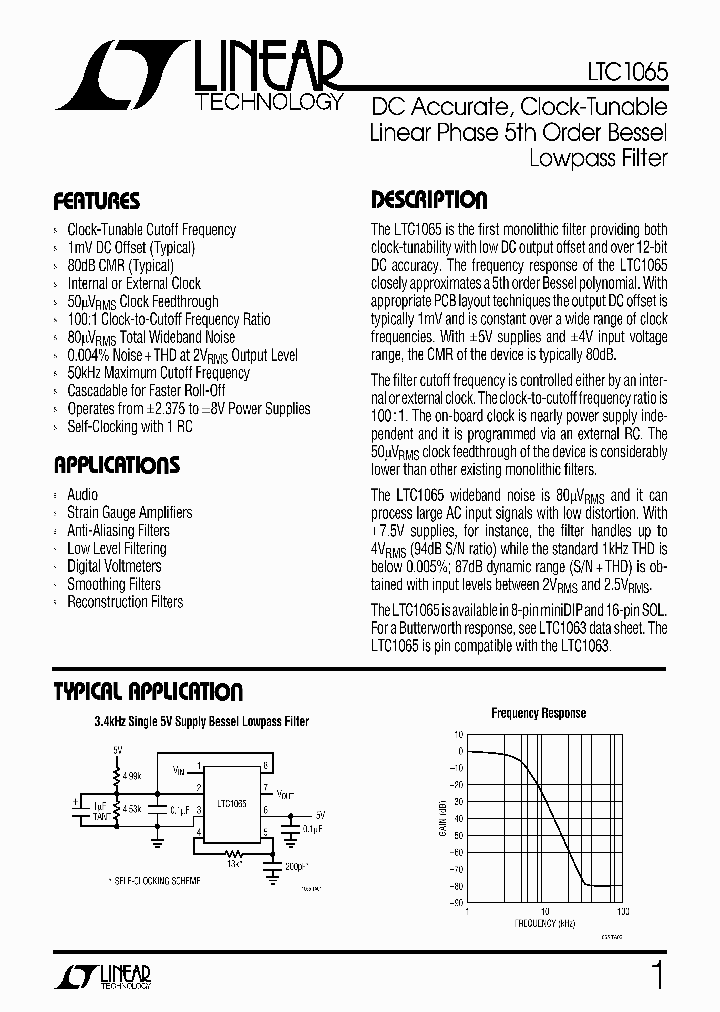 LTC1065_84485.PDF Datasheet