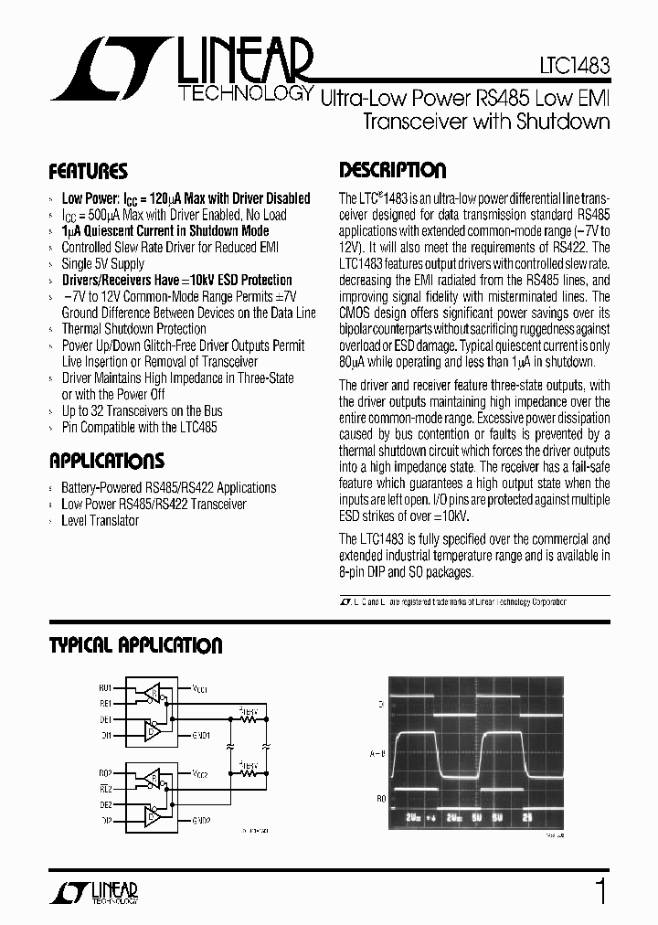 LTC1483CS8_383604.PDF Datasheet