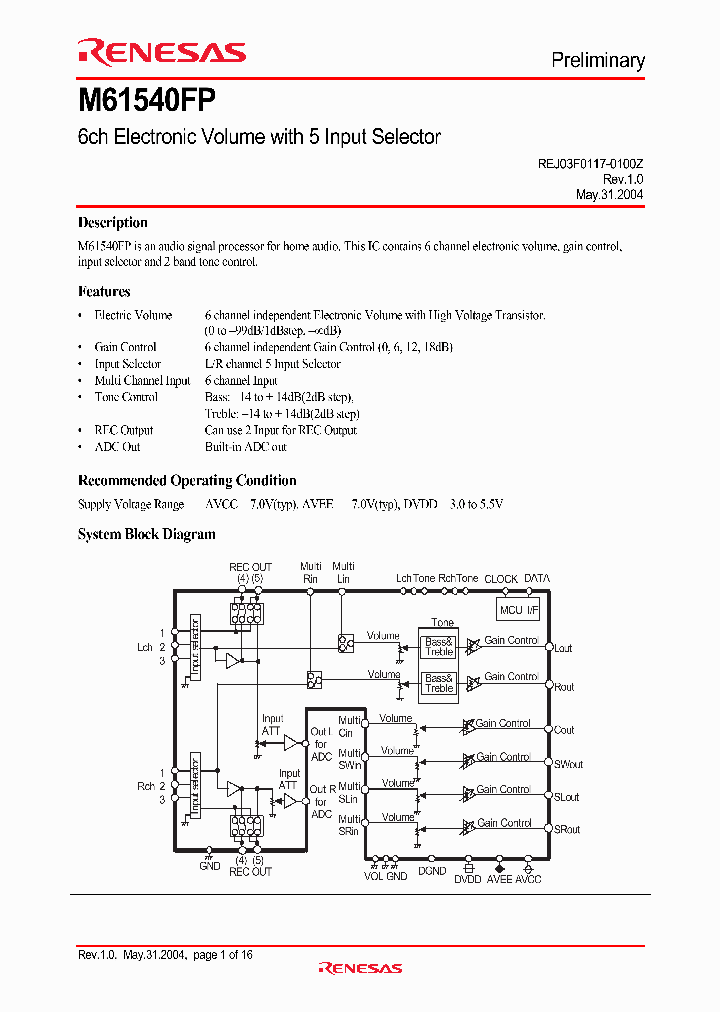 M61540FP_464754.PDF Datasheet
