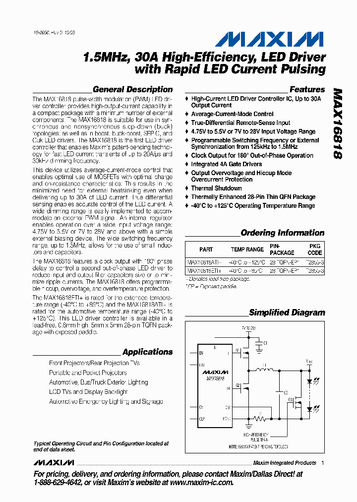MAX16818_469789.PDF Datasheet