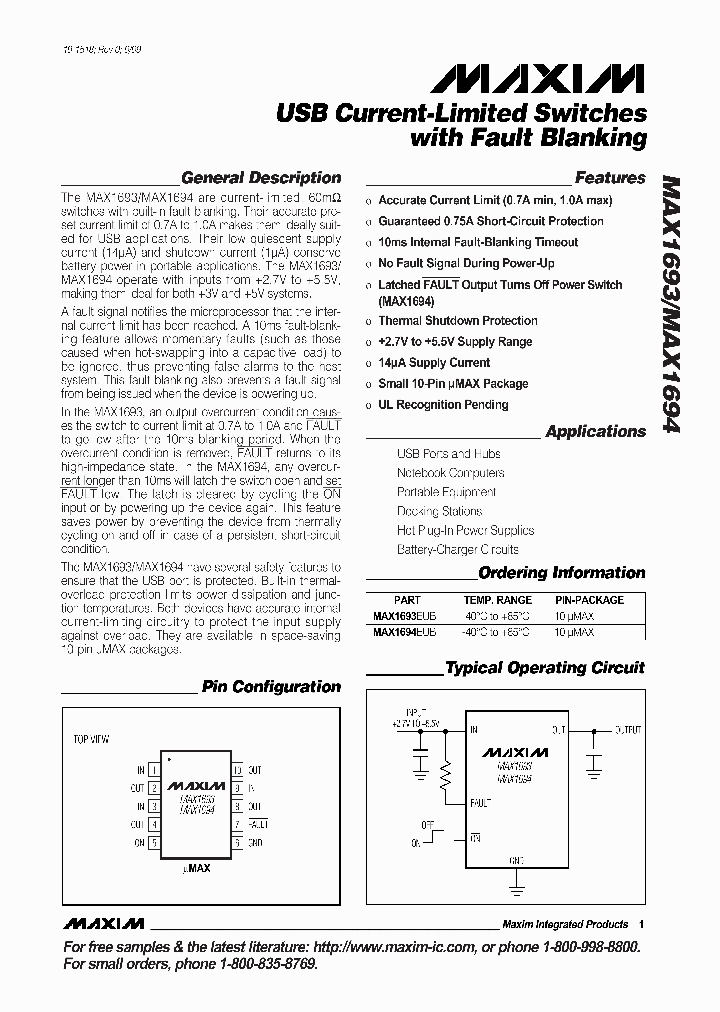 MAX1693_27592.PDF Datasheet