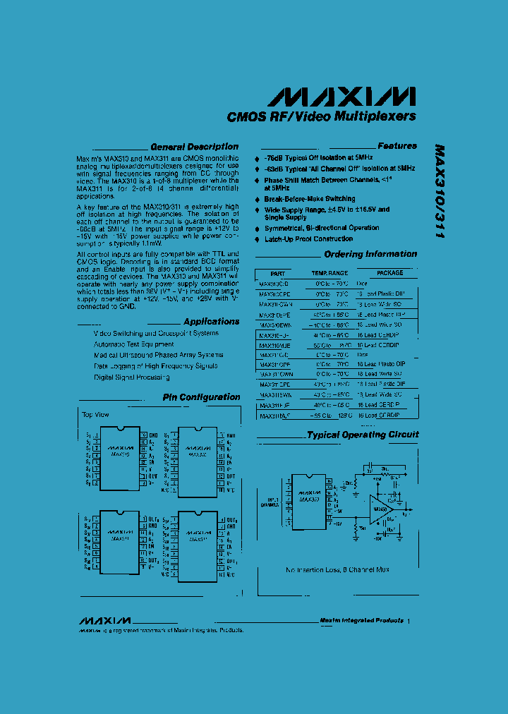 MAX310_47021.PDF Datasheet