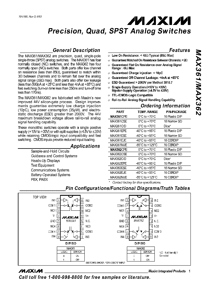 MAX361_482071.PDF Datasheet