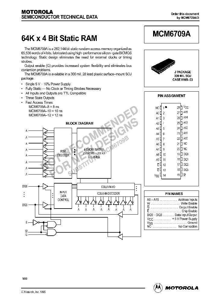 MCM6709A_31195.PDF Datasheet
