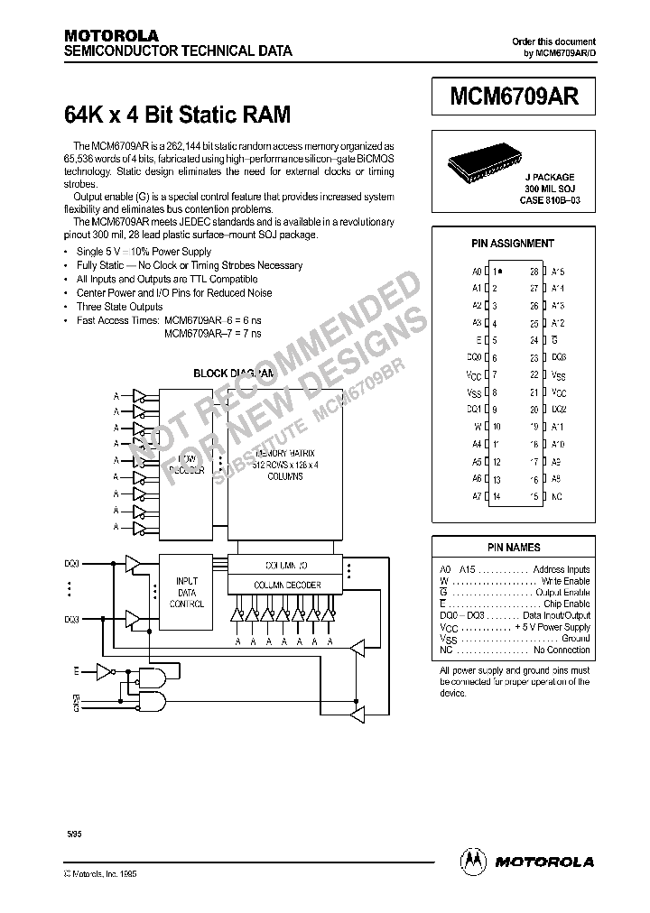 MCM6709AR_31202.PDF Datasheet
