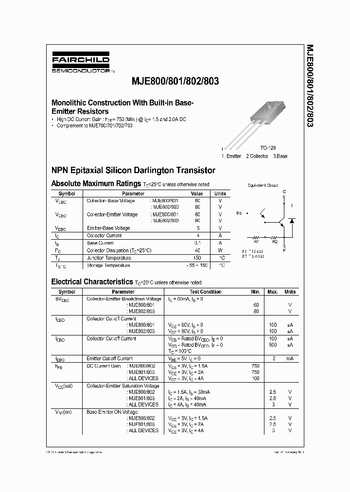 MJE803_438480.PDF Datasheet