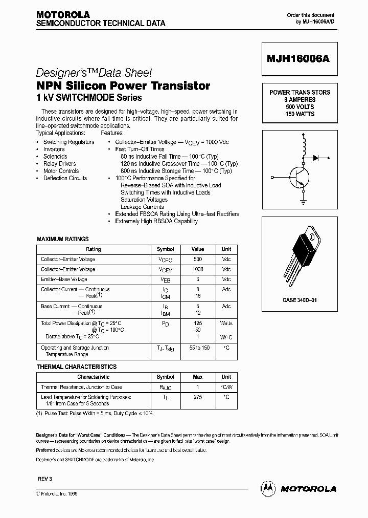MJH16006_434973.PDF Datasheet