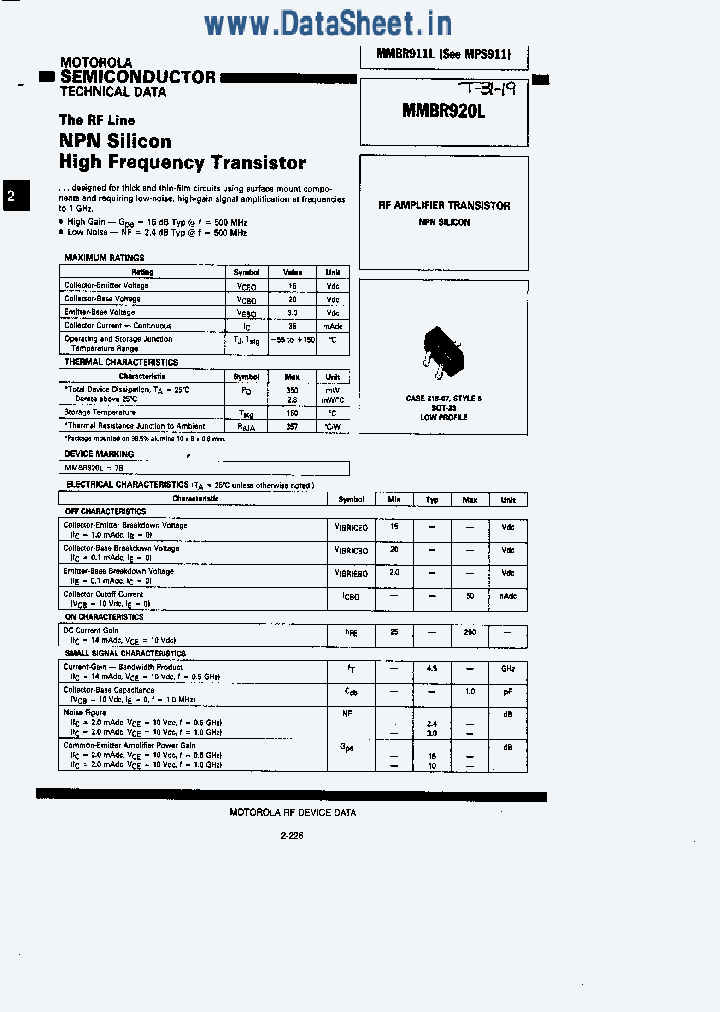 MMBR920L_473650.PDF Datasheet