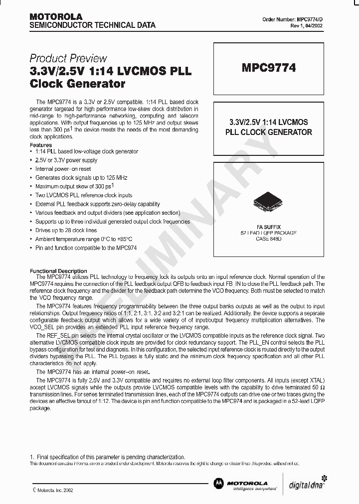 MPC9774_480979.PDF Datasheet