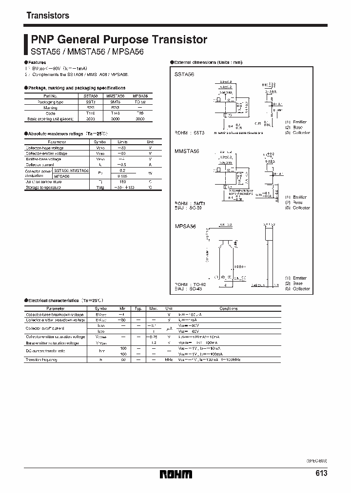 MPSA56_465202.PDF Datasheet
