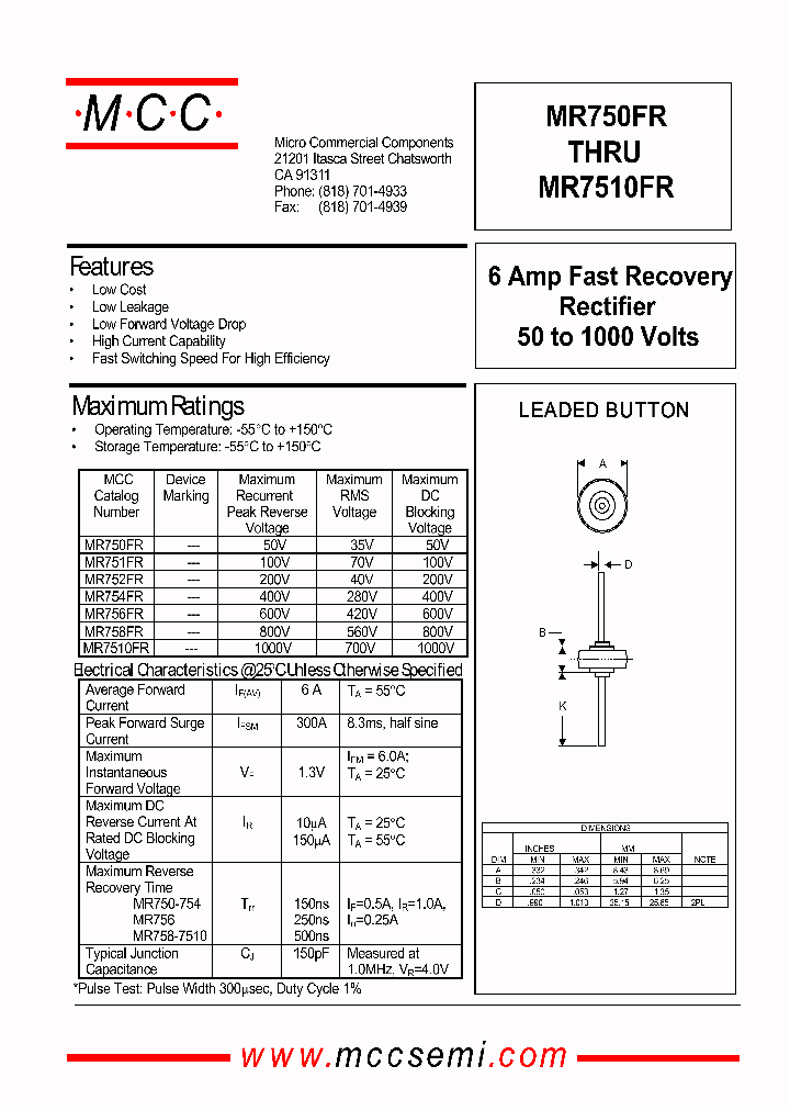 MR752FR_184374.PDF Datasheet