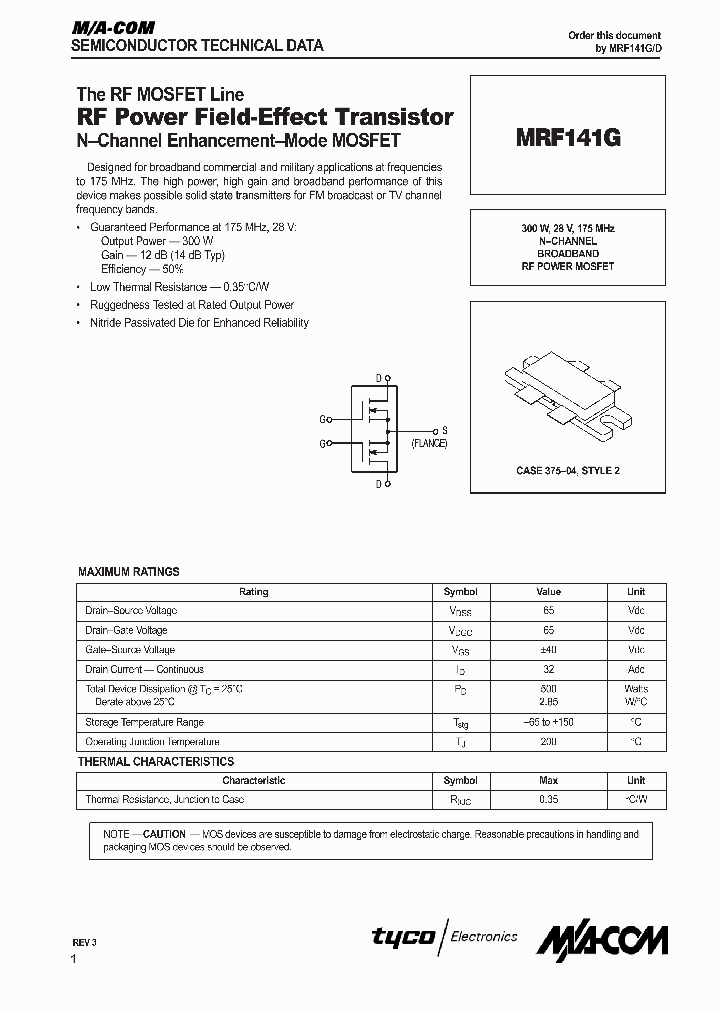 MRF141G_468061.PDF Datasheet