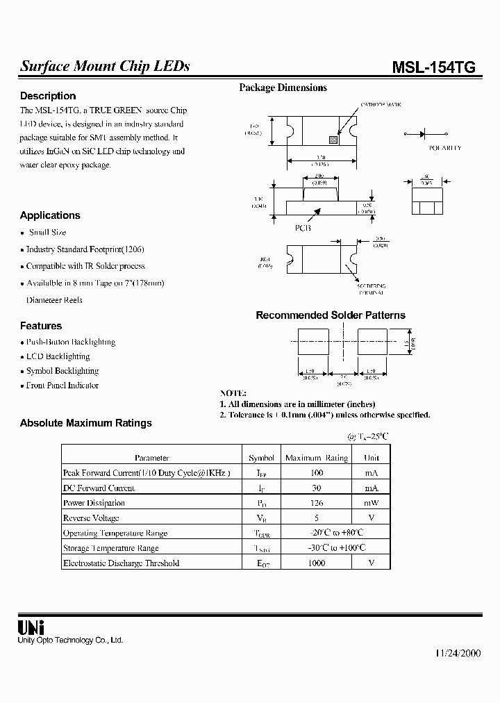 MSL-154TG_457380.PDF Datasheet