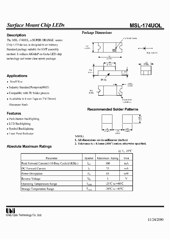 MSL-174UOL_457152.PDF Datasheet