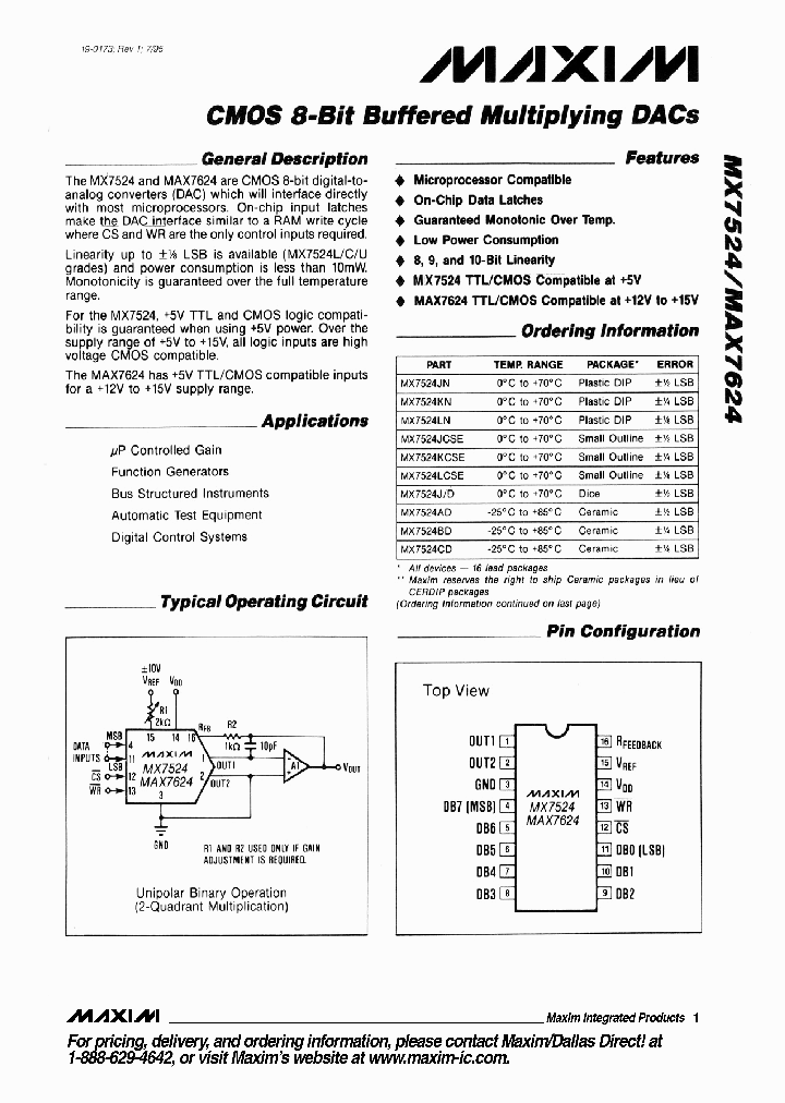 MAX7524_48174.PDF Datasheet