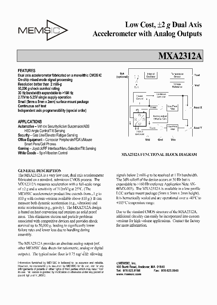 MXA2312A_465705.PDF Datasheet