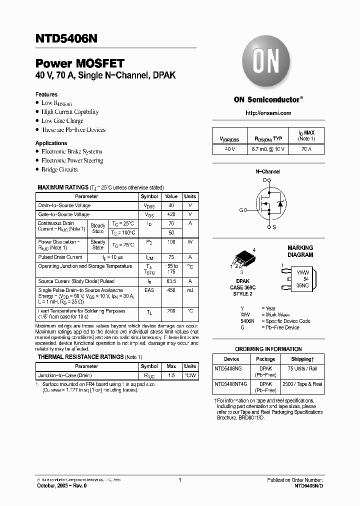 NTD5406N_477889.PDF Datasheet