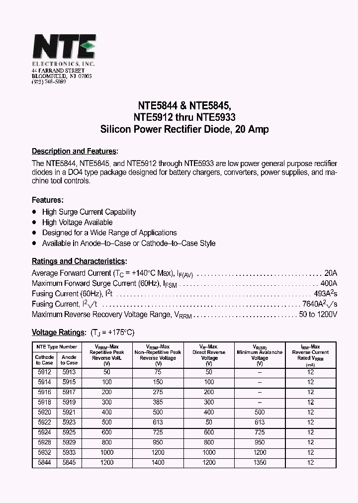 NTE5845_449736.PDF Datasheet