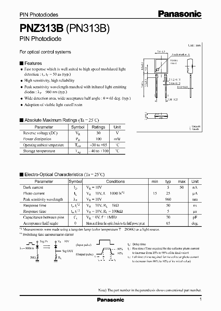 PNZ313B_449430.PDF Datasheet