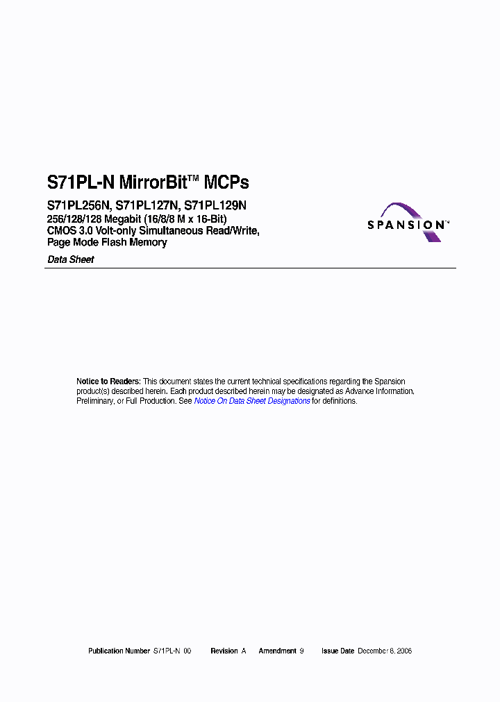 S71PL256NB0HAW5B0_470482.PDF Datasheet