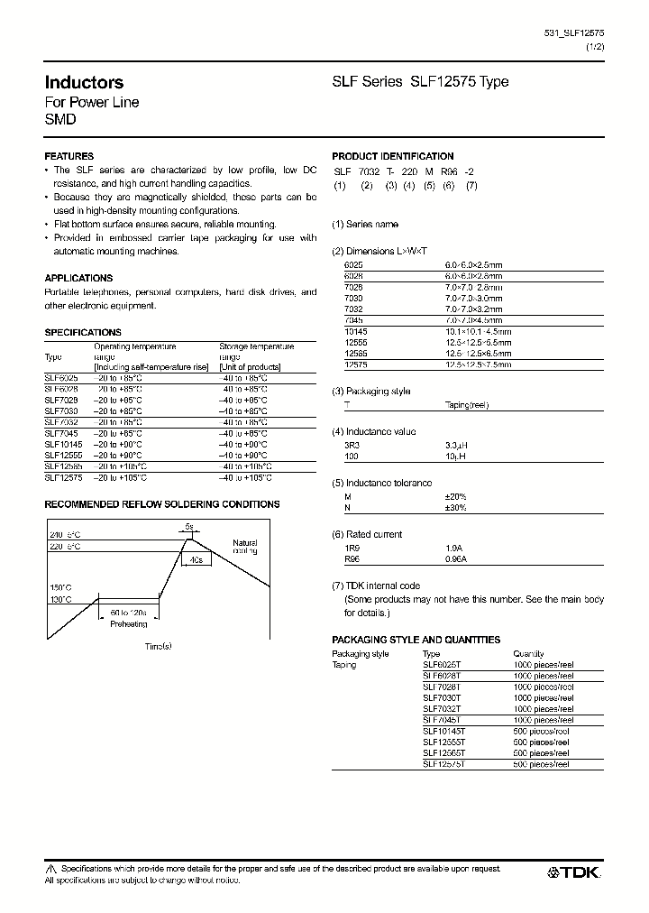 SLF_447564.PDF Datasheet
