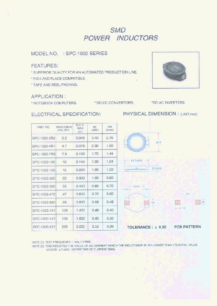 SPC-1002-101_458240.PDF Datasheet