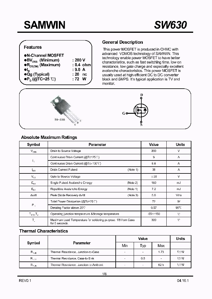 SW630_436745.PDF Datasheet