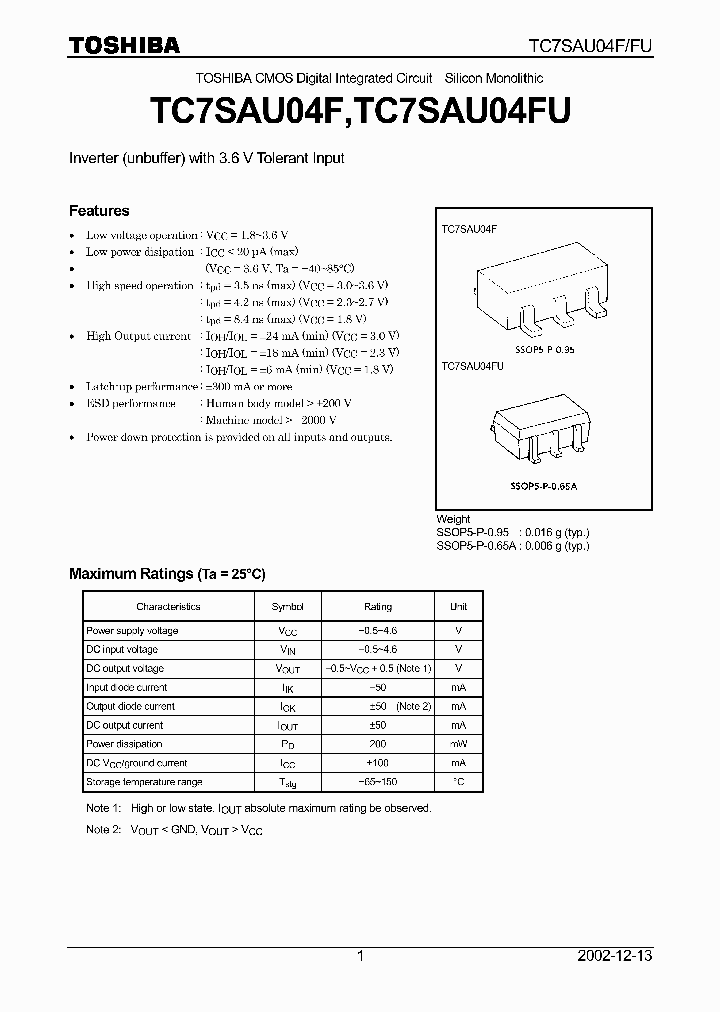 TC7SAU04F_448251.PDF Datasheet