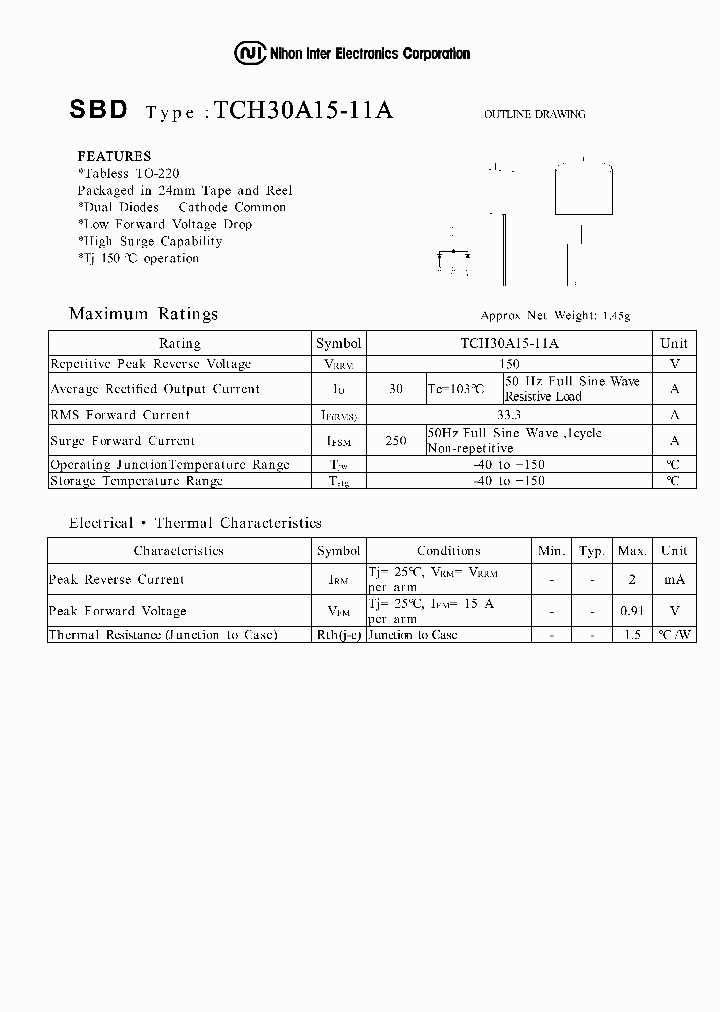 TCH30A15-11A_459378.PDF Datasheet