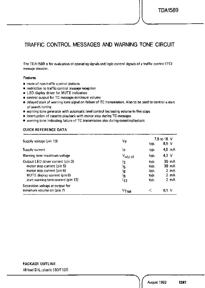 TDA1589_440319.PDF Datasheet