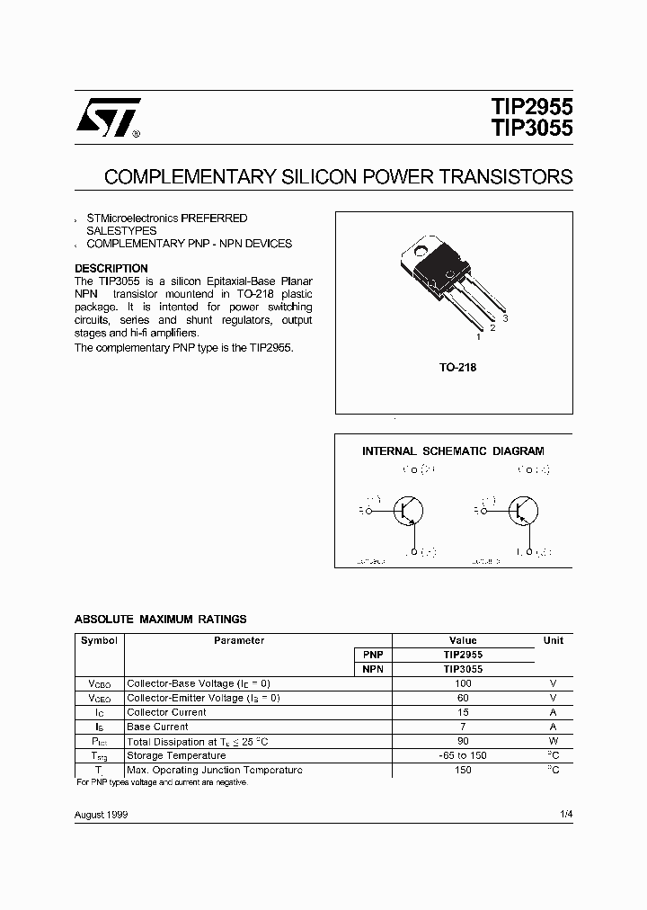 TIP2955_291097.PDF Datasheet