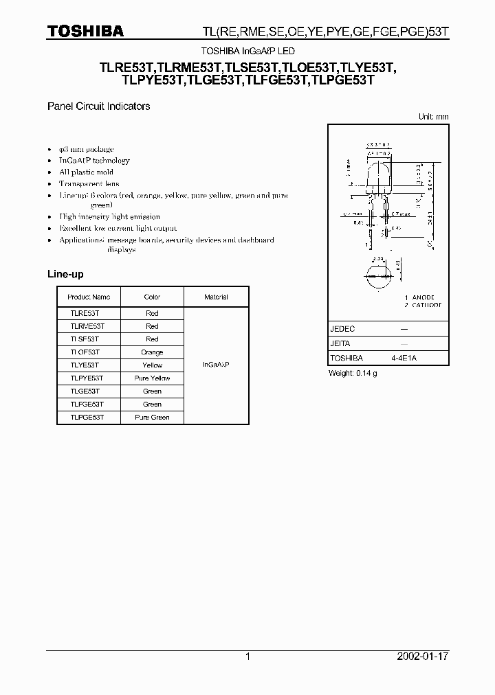 TLOE53T_435488.PDF Datasheet