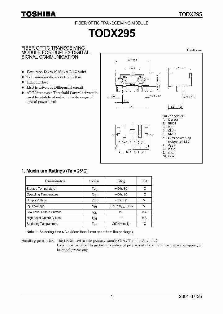 TODX295_438162.PDF Datasheet