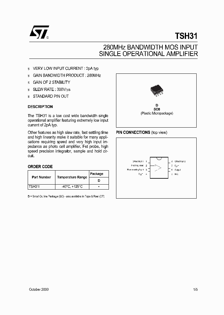 TSH31_196302.PDF Datasheet