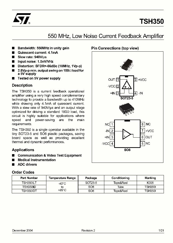 TSH350_466400.PDF Datasheet