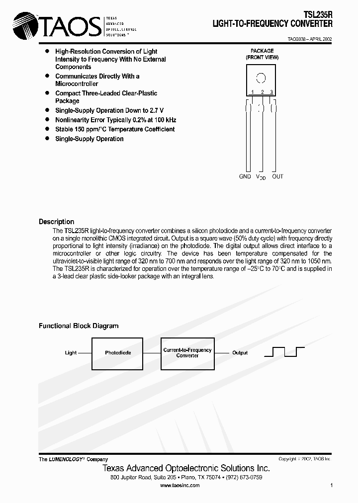 TSL235R_446428.PDF Datasheet
