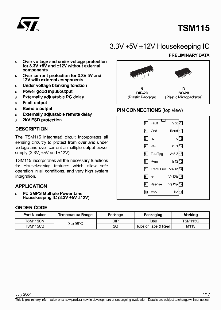 TSM115_435464.PDF Datasheet