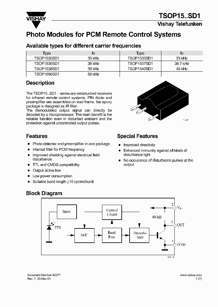 TSOP1556SD1_479271.PDF Datasheet