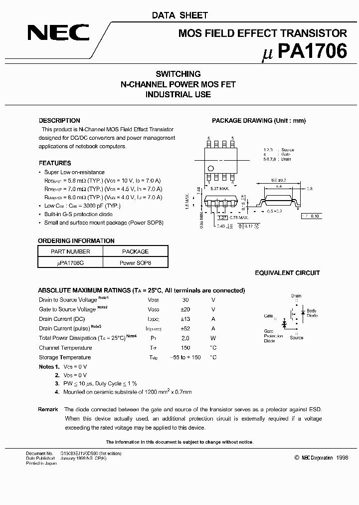 UPA1706_281735.PDF Datasheet