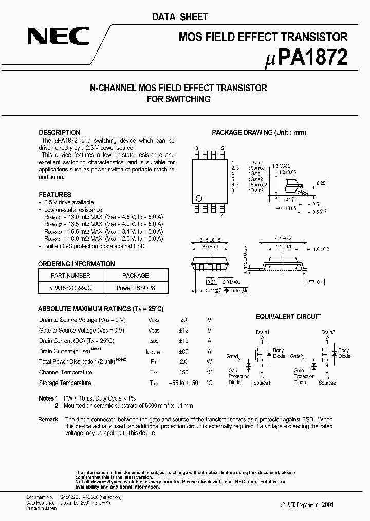 UPA1872_470451.PDF Datasheet