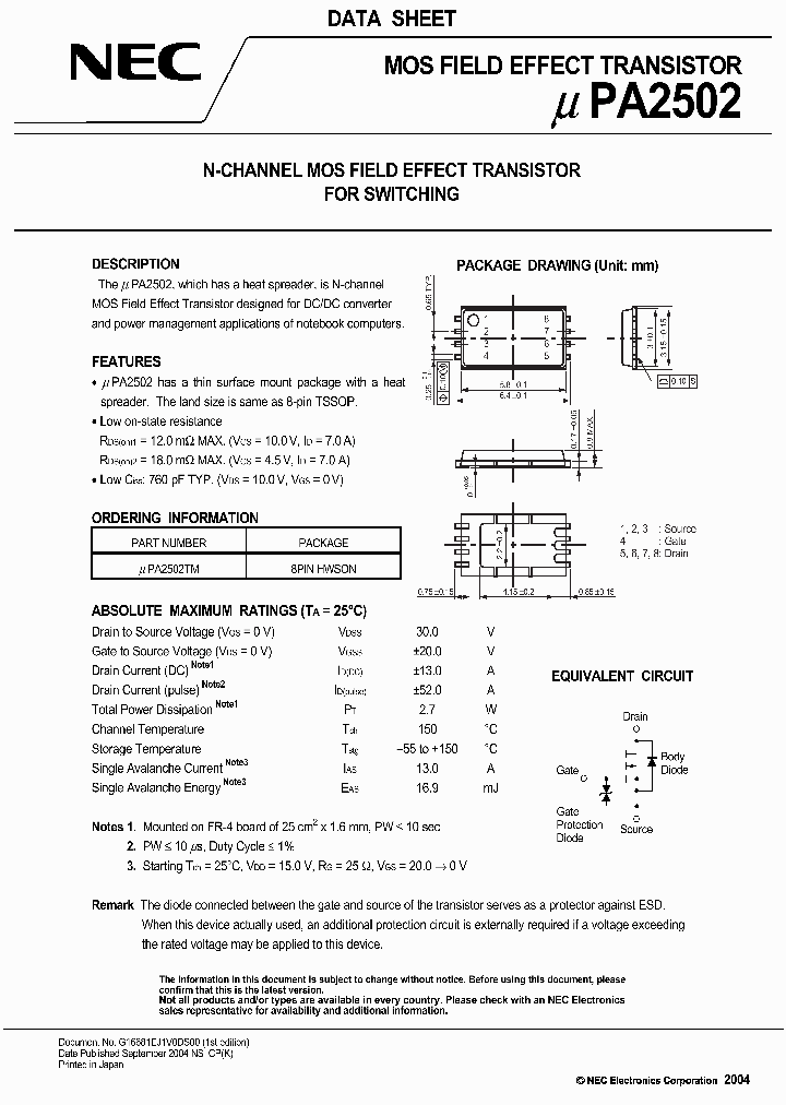 UPA2502_439870.PDF Datasheet