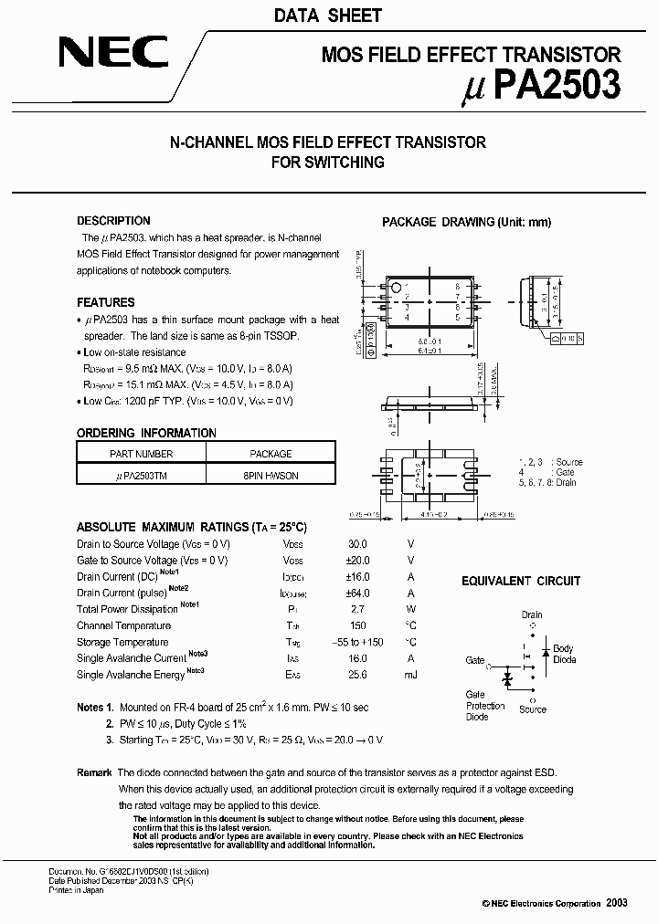 UPA2503TM_439873.PDF Datasheet