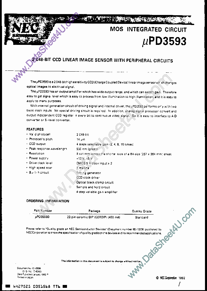 UPD3593_469306.PDF Datasheet