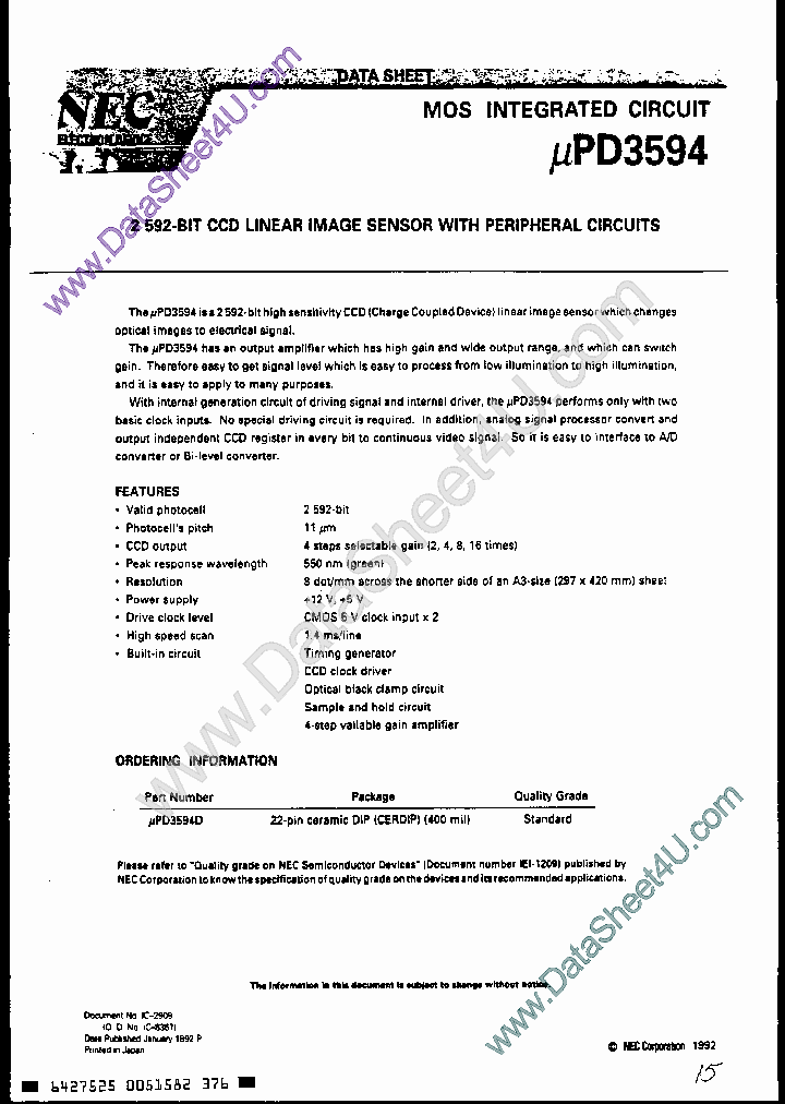 UPD3594_469307.PDF Datasheet