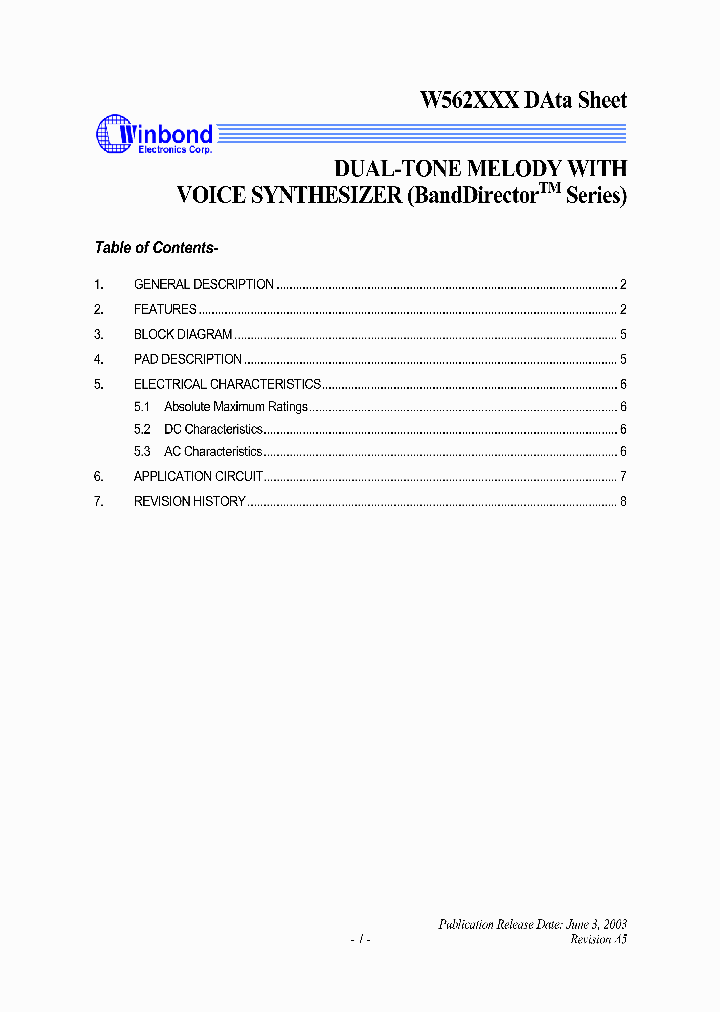 W562S30_454975.PDF Datasheet
