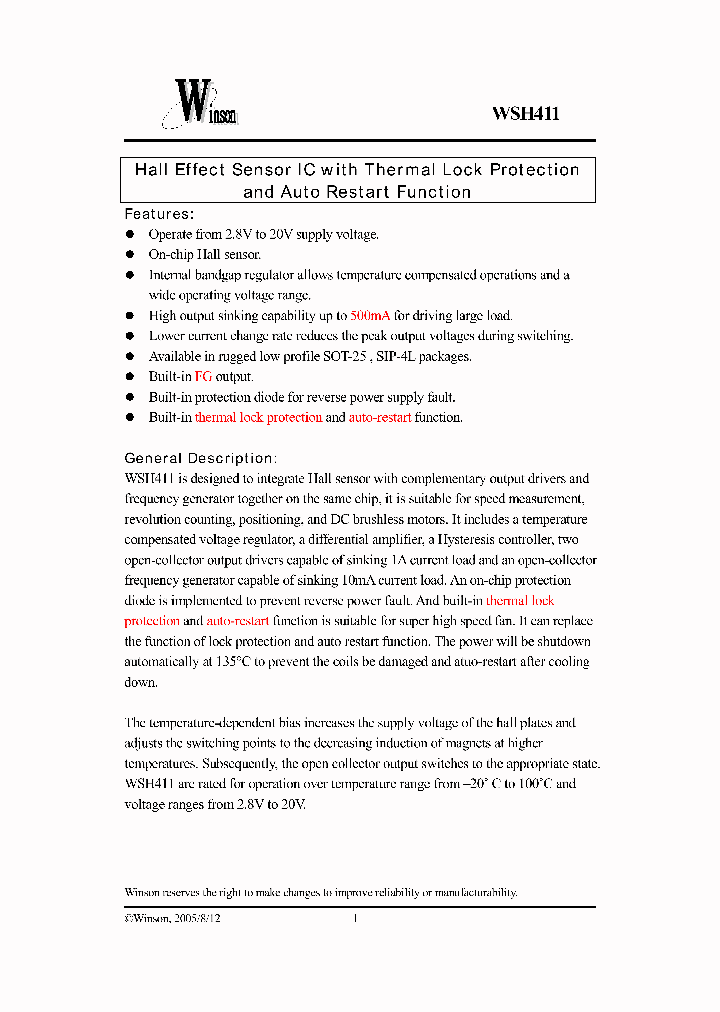 WSH411_445539.PDF Datasheet